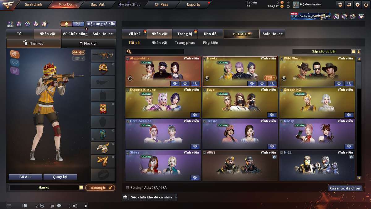 shop acc cf uy tin gia re
